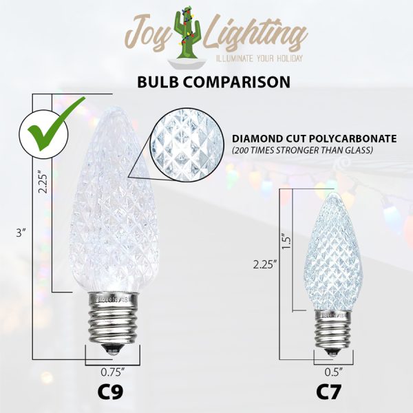 C9 LED Light Bulb-Warm White - Image 2
